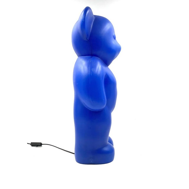 Postmodern Blue Bear Lamp by Heinz Klein for Elmar Flötotto, Germany, 1990s For Sale - Image 18 of 18