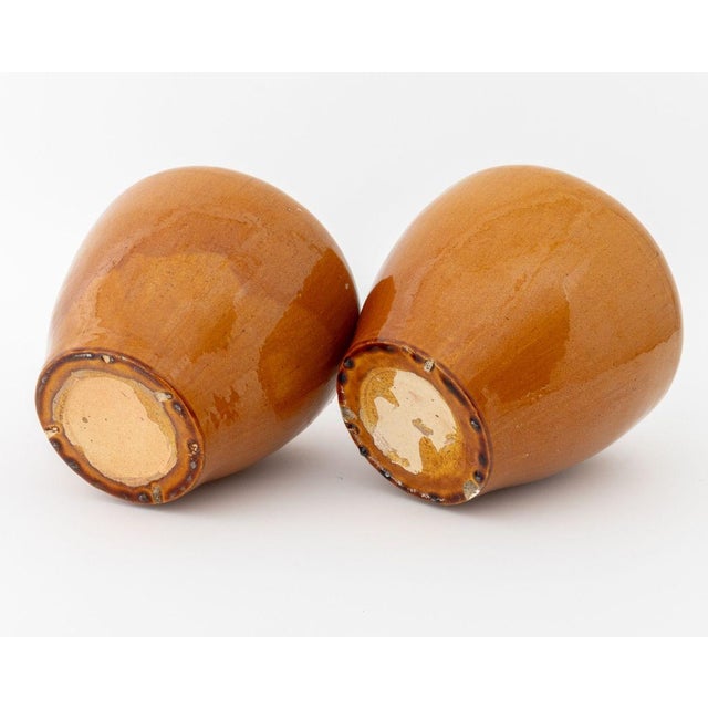 Ceramic Chinese Style Glazed Stoneware Ginger Jars, Pair For Sale - Image 7 of 7