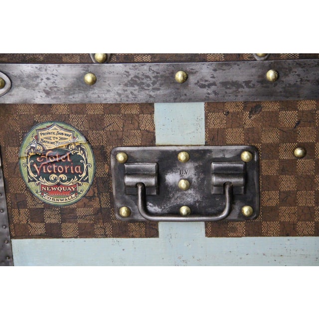 Hat Trunk in Checkered Canvas from Louis Vuitton, 1890s For Sale - Image 6 of 18