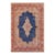 Shabby Chic 1990's Vintage Blue/Pink Wool Rug - 9'10'' X 13'9'' For Sale