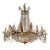 Antique Empire Style Gilt Bronze and Crystal Chandeliers For Sale