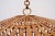Round Bamboo and Wicker Hanging Light, 1960s For Sale - Image 4 of 5