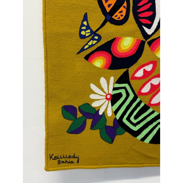 Kennedy Bahia Brazilian Modern Wall Tapestry, 1980s For Sale - Image 9 of 12