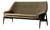 Mid-Century Modern Scandinavian Two-Seater Grace Sofa in Brown Fabric from Ikea, 1961 For Sale