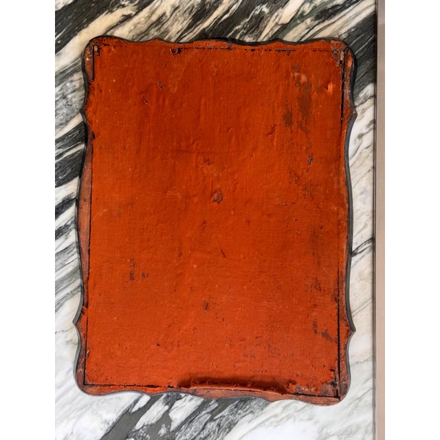 1920s Antique Flame Mahogany Tray For Sale - Image 5 of 16