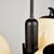 Metal Vintage Metal and Glass Chandelier, 1970s For Sale - Image 7 of 13