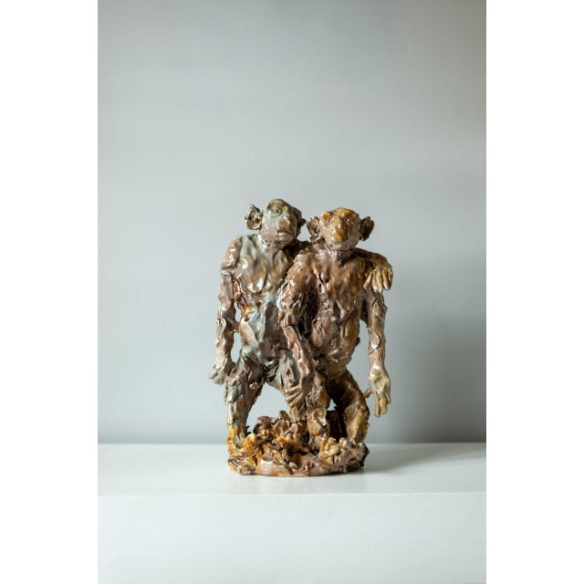 Figurative Sculpture, 1950s, Glazed Ceramic For Sale - Image 11 of 11