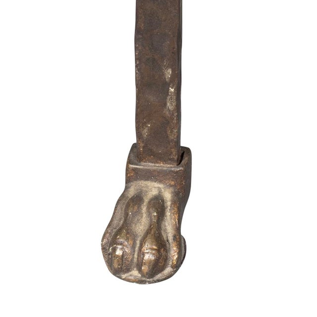 Bronze Oscar Bach Wrought Iron and Bronze Armchair For Sale - Image 8 of 11