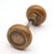 Mid 20th Century Pair of Vintage Six Fold Scallop Brass Door Knobs For Sale - Image 5 of 5