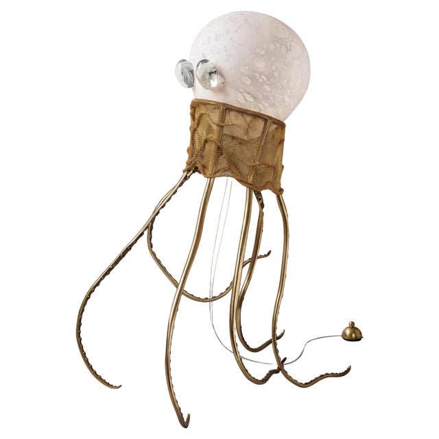 Octopus Floor Lamp Sculpture by Ludovic Clément Darmont For Sale