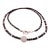 Diamond Black White Necklace 19 TCW 18k Gold Certified For Sale