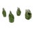 Italian Vintage Italian Hand-Blown Green Art Glass Fish Sculptures - Set of 4 For Sale - Image 3 of 12