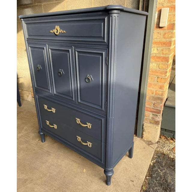 American 1940s Henredon 6 Drawer Dresser - Lacquered For Sale - Image 3 of 10