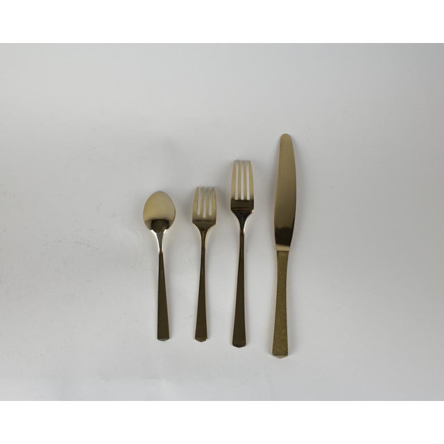 Mid Century Brass Dirilyte Empress Flatware Service for 12 Chairish