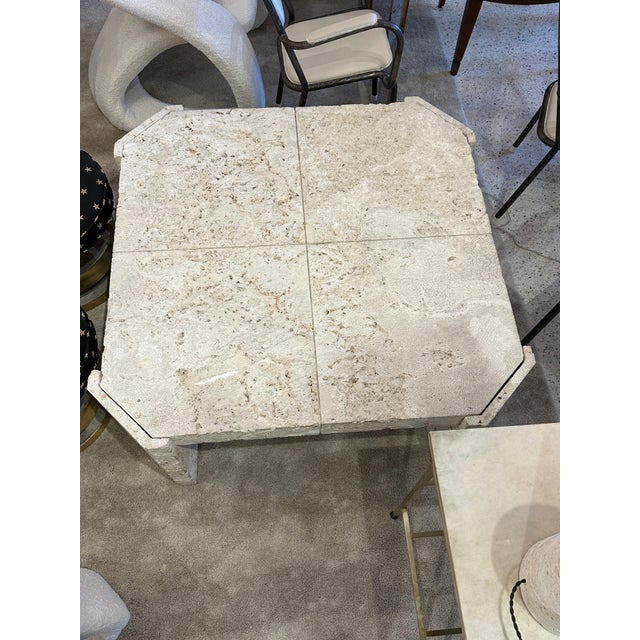 Mid-Century Modern Superb Samuel Marx Style Natural Coquina Coral Stone Coffee Table For Sale - Image 3 of 18