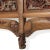 Decorative Carved Bed Panel in Red and Gold For Sale - Image 3 of 8