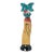 Rain Cloud Kachina Sculpture by Pedro Jimenez Iii, Blue Elk, Stone Inlay, 18" For Sale