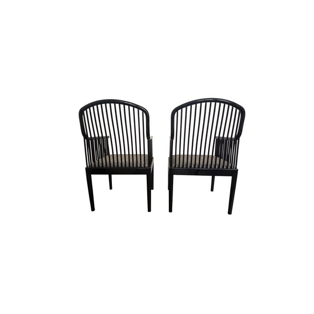 1980s Stendig Andover Black Spindle Chair, Pair For Sale - Image 5 of 5