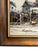 Original mid-century oil painting depicting a quiet maritime fishing harbor, likely inspired by Eastern Canada or the...