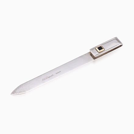 Vintage French Silver and Gold Bookmark by S.T. Dupont, Paris, 1930s For Sale - Image 10 of 10