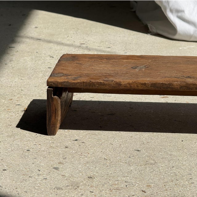 Small Indonesian Teak Bench, 1980s For Sale - Image 6 of 10
