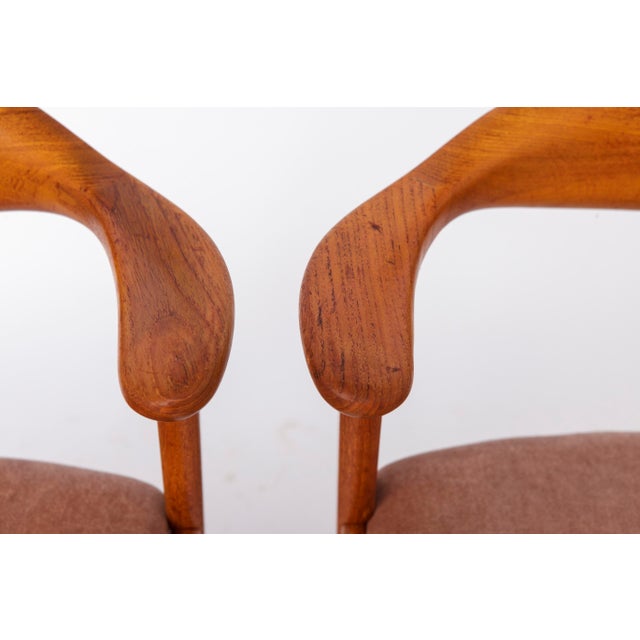 Høng Stolefabrik Model 49 Chairs in Teak by Erik Kirkegaard for Høng Stolefabrik, 1960s, Set of 4 For Sale - Image 4 of 11