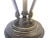 Metal Vintage Brass Rams Head Pedestal Stand With Glass Bowl Catchall For Sale - Image 7 of 9