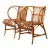 Vintage 1940s Danish Tove Kindt Larsen for Robert Wengler Stick Rattan Lounge Chairs - A Pair For Sale