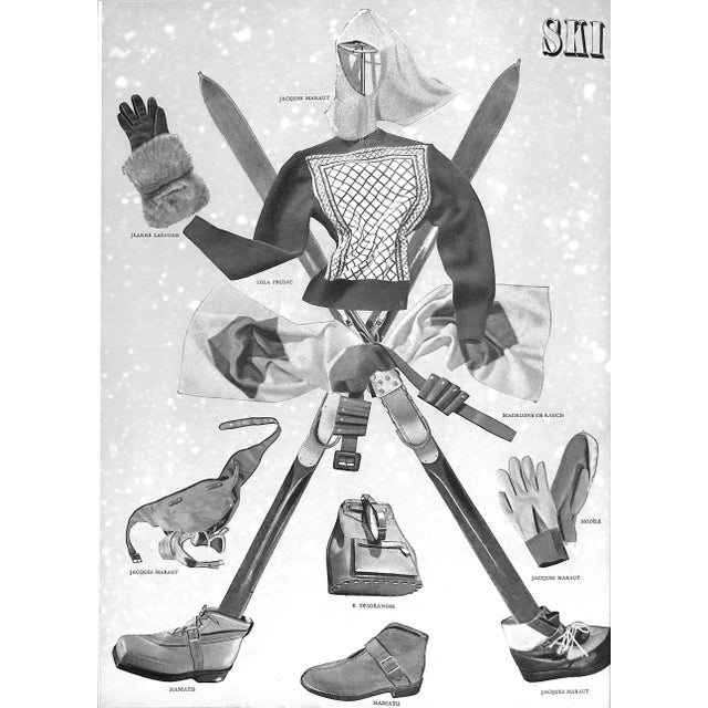 Paper Album De La Mode Du Figaro: Revue Des Activites De Creation Francaise - No 9 Hiver 1946-1947 For Sale - Image 7 of 18