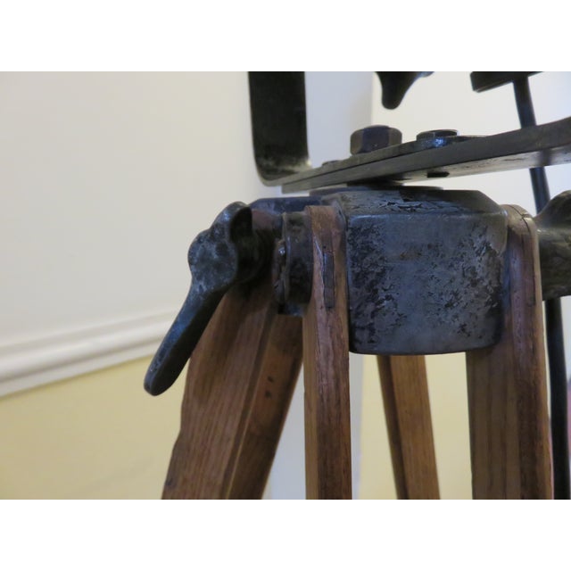 Stage Spotlight on Wooden Stand, 1930s For Sale - Image 16 of 18