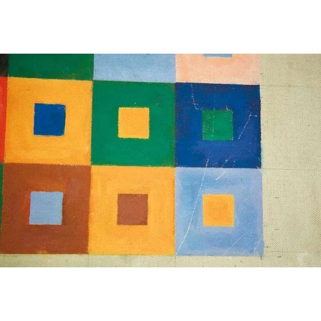 White 1950s Amy Kasi Painting For Sale - Image 8 of 8