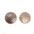 Vintage Mid 20th Century Round Textured Drawer Knob Copper Hardware - Set of 2 For Sale - Image 9 of 9