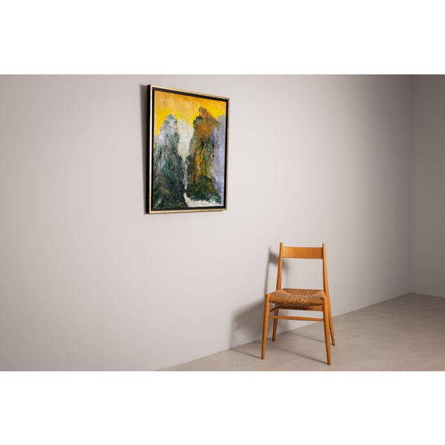 Abstract Landscape of Ancient China, 2001, Oil on Canvas For Sale - Image 4 of 12