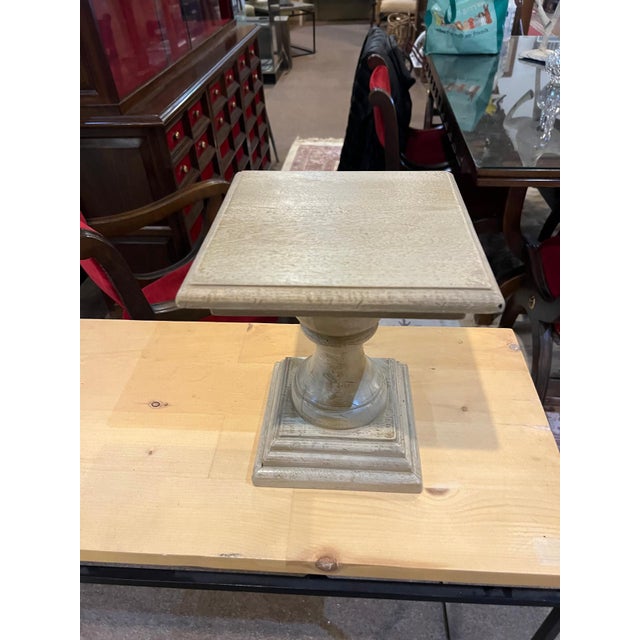 Vintage Turned Wood Pedestal Stands For Sale In Philadelphia - Image 6 of 8