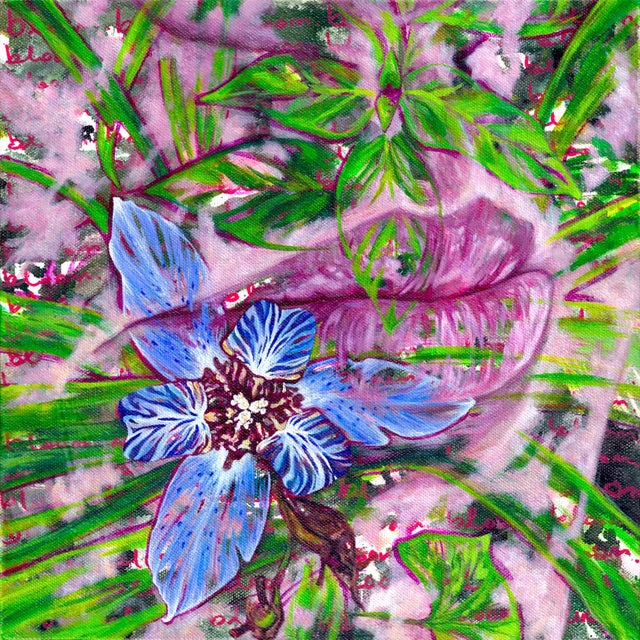 Bloom-Logan-Mead Gardens, Florida by Amanda Seckington | Acrylic & Oil Painting of flowers and foliage For Sale