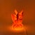 Postmodern Sculptural Orange Plastic Table Lamp by Les Eclarares, France, 1990s For Sale - Image 3 of 16