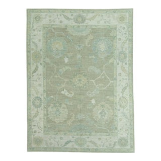 Turkish Oushak Rug 9'2" x 12'4" #19424 For Sale