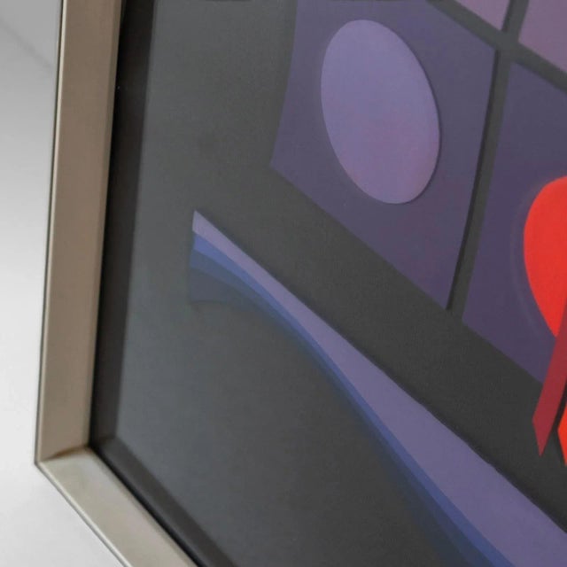 1980s Italian Modern Collage Poster by Angela Trapani, 1981 For Sale - Image 5 of 9