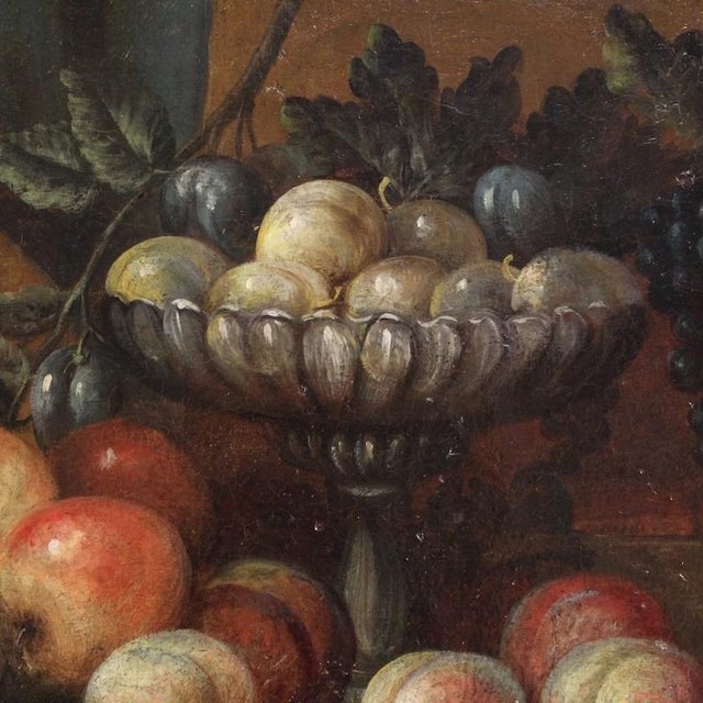 Italian Artist, Still Life Painting, 1750, Oil on Canvas For Sale - Image 11 of 16