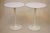 Mid-Century Modern Rare Matched Pair Knoll Eero Saarinen "Tulip" Atomic Space Age Modern Sculpture Tables '58 For Sale - Image 3 of 12