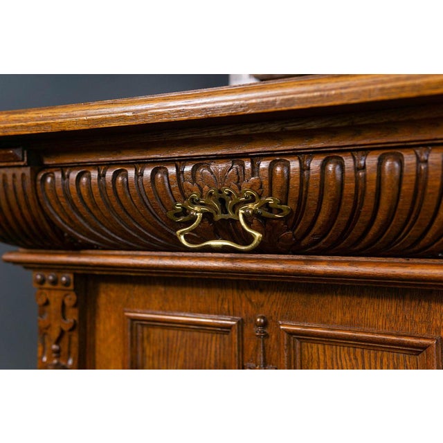 Wilhelminian Pine and Oak Buffet For Sale - Image 11 of 18