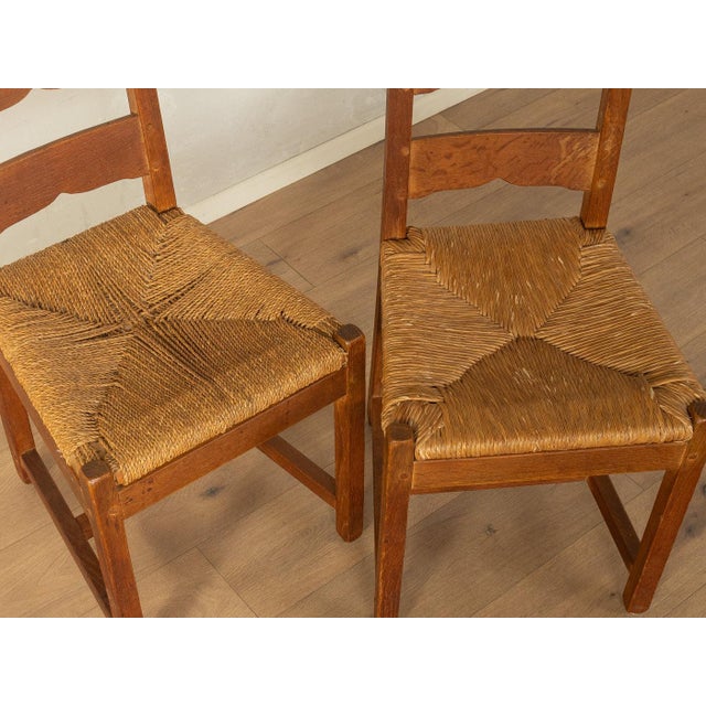 Wood Brutalist Dining Chairs, Set of 6 For Sale - Image 7 of 9