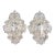Late 19th Century Matched Pair of Blaker Baroque-Style Repousse Silver Plated Brass Candle Sconces For Sale