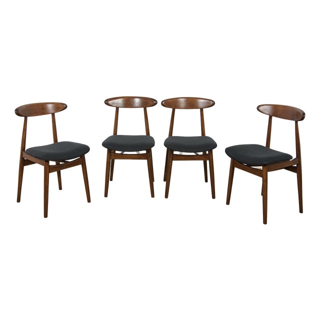 Mid-Century Modern Dining Chairs from Zamojska Furniture Factory, 1960s, Set of 4 For Sale