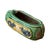 Antique Asian Pottery Scholar's Object, Green Crackle Glaze With Blue Dragon Relief For Sale - Image 4 of 7