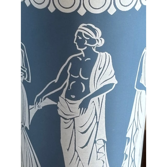 Mid 20th Century Mid-20th Century Wedgewood Blue Grecian Tumblers — Set of 4 For Sale - Image 5 of 11