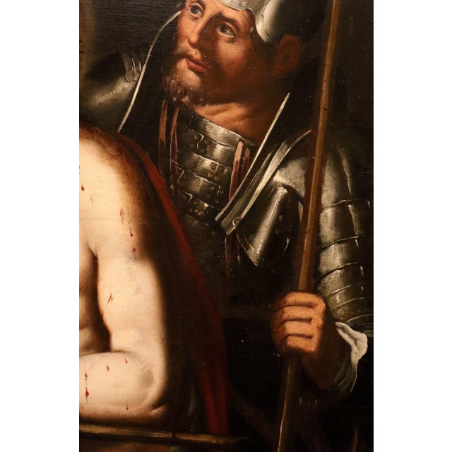 Workshop of Jacopo Ligozzi, Ecce Homo, 1630, Oil on Canvas For Sale - Image 10 of 15