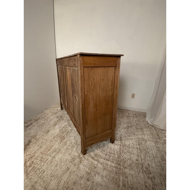 1900 - 1909 Antique French Provincial Bleached Oak Buffet For Sale - Image 5 of 13