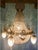 Mid-20c French Louis XVI Rococo Gold Bronze XL Chandeliers Pair For Sale - Image 13 of 15