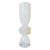 Postmodern Abstract White Opaline Art Glass Vase For Sale